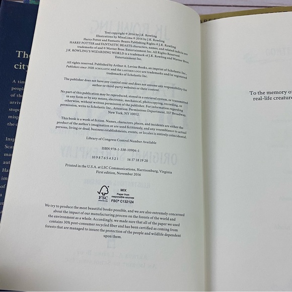 J.K. Rowling Hardcover Book Lot Harry Potter Fantastic Beasts - Picture 6 of 15